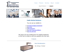 Tablet Screenshot of castlemedicalsolutions.com
